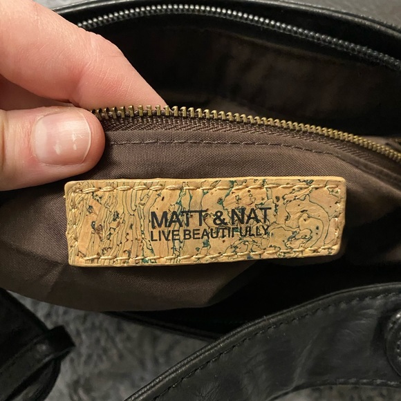 Vegan Black Matt & Nat Purse - Picture 8 of 12